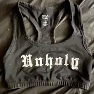 Black craft sports bra